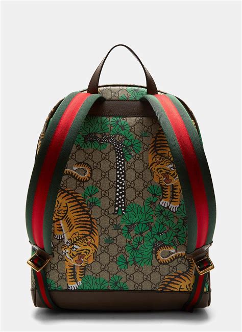 gucci supreme backpack tiger|gg supreme canvas zip backpack.